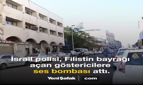 İsrail Polisinden Filistin Bayrağı Açan Göstericilere Müdahale