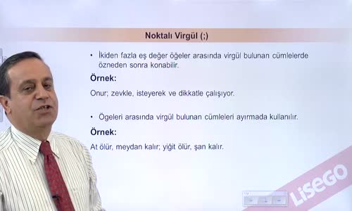 EBA TÜRKÇE LİSE NOKTALAMA İŞARETLERİ -NOKTALI VİRGÜLÜN VE İKİ NOKTANIN KULLANILDIĞI YERLER