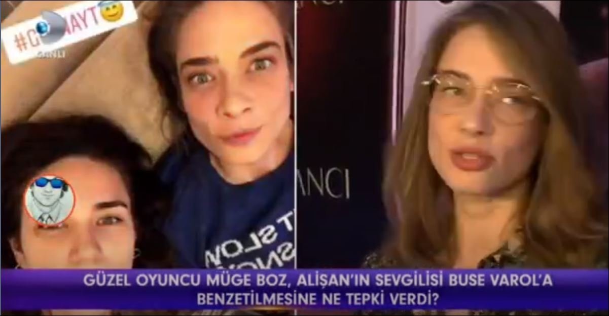  Cebimdeki Yabancı Film Galasında Buse Varol'a Benzeyen Müge Boz Özge Özpirinçi Belçim Bilgin 