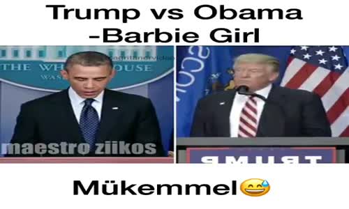 Trump Vs Obama Barbie Girl