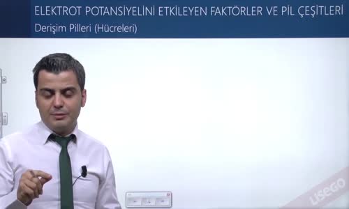 EBA KİMYA LİSE - ELEKTROKİMYASAL PİLLER - ELEKTROT POTANSİYELLERİ - DERİŞİM PİLLERİ (HÜCRELERİ)