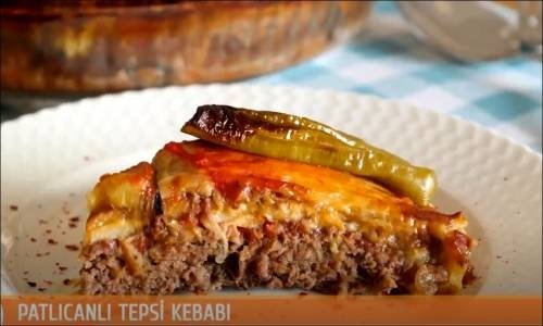 Patlıcanlı Tepsi Kebabı  Tarifi