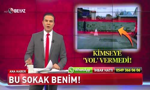 SOKAĞI İKİYE BÖLDÜ YOL VERMEDİ