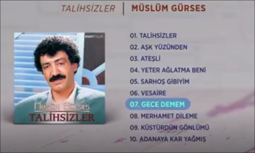 Gece Demem Müslüm Gürses