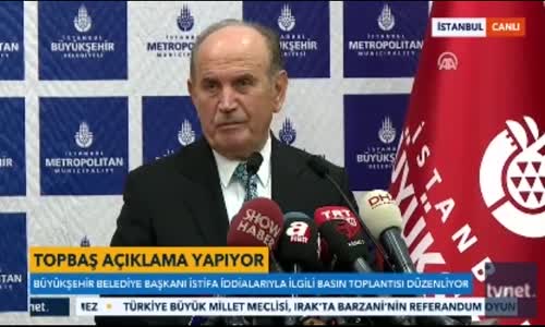 Kadir Topbaş İstifa Etti