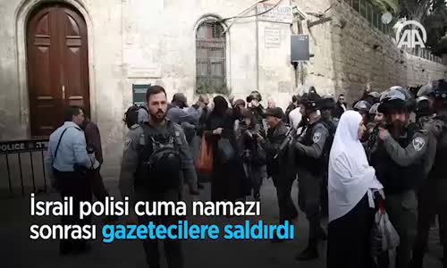 İsrail Polisi Gazetecilere Saldırdı