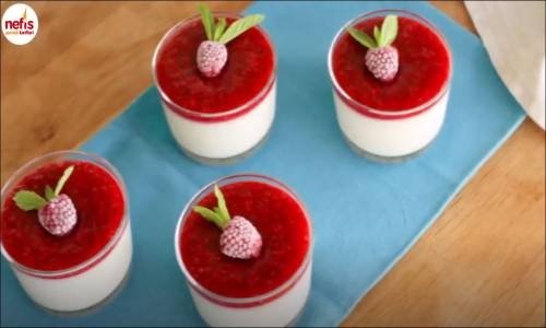 Dünyanın En Hafif Tatlısı Panna  Cotta