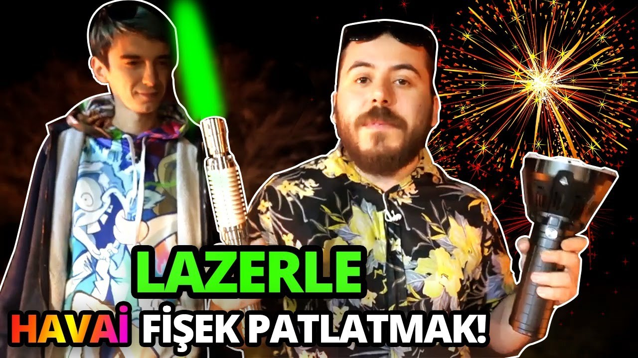 Lazerle Havai Fişek Patlatmak ! w Mendebur Lemur