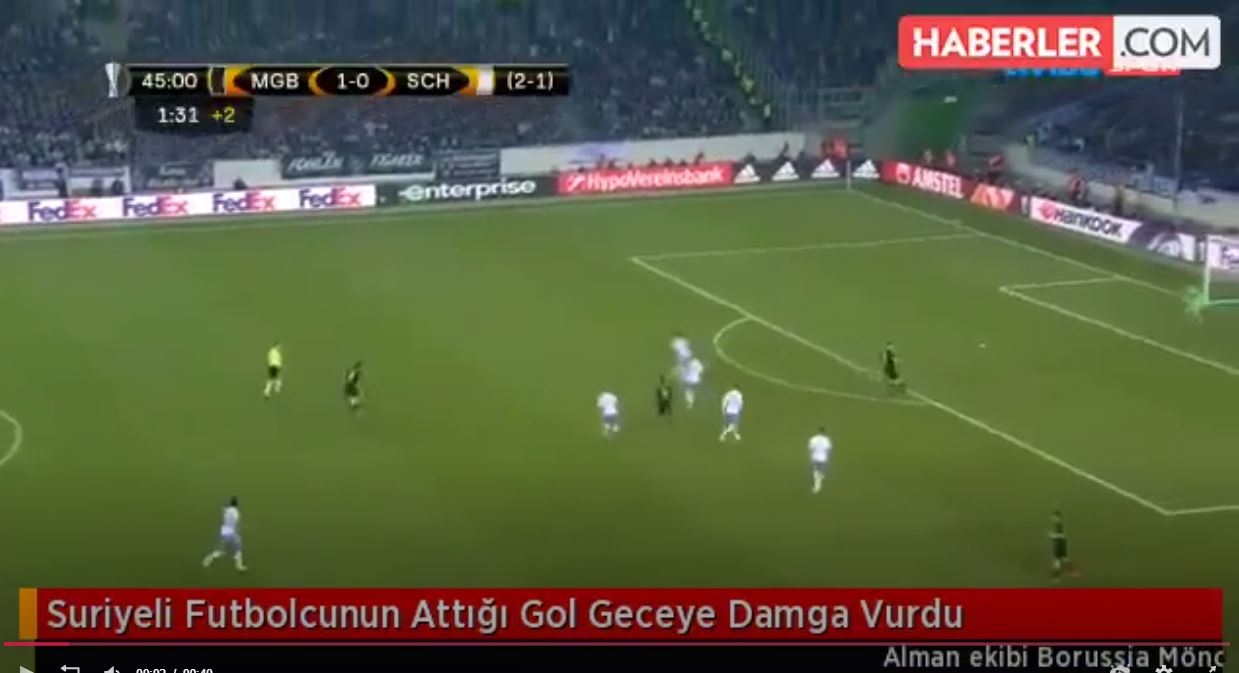 Suriyeli Futbolcunun Attığı Gol Geceye Damga Vurdu