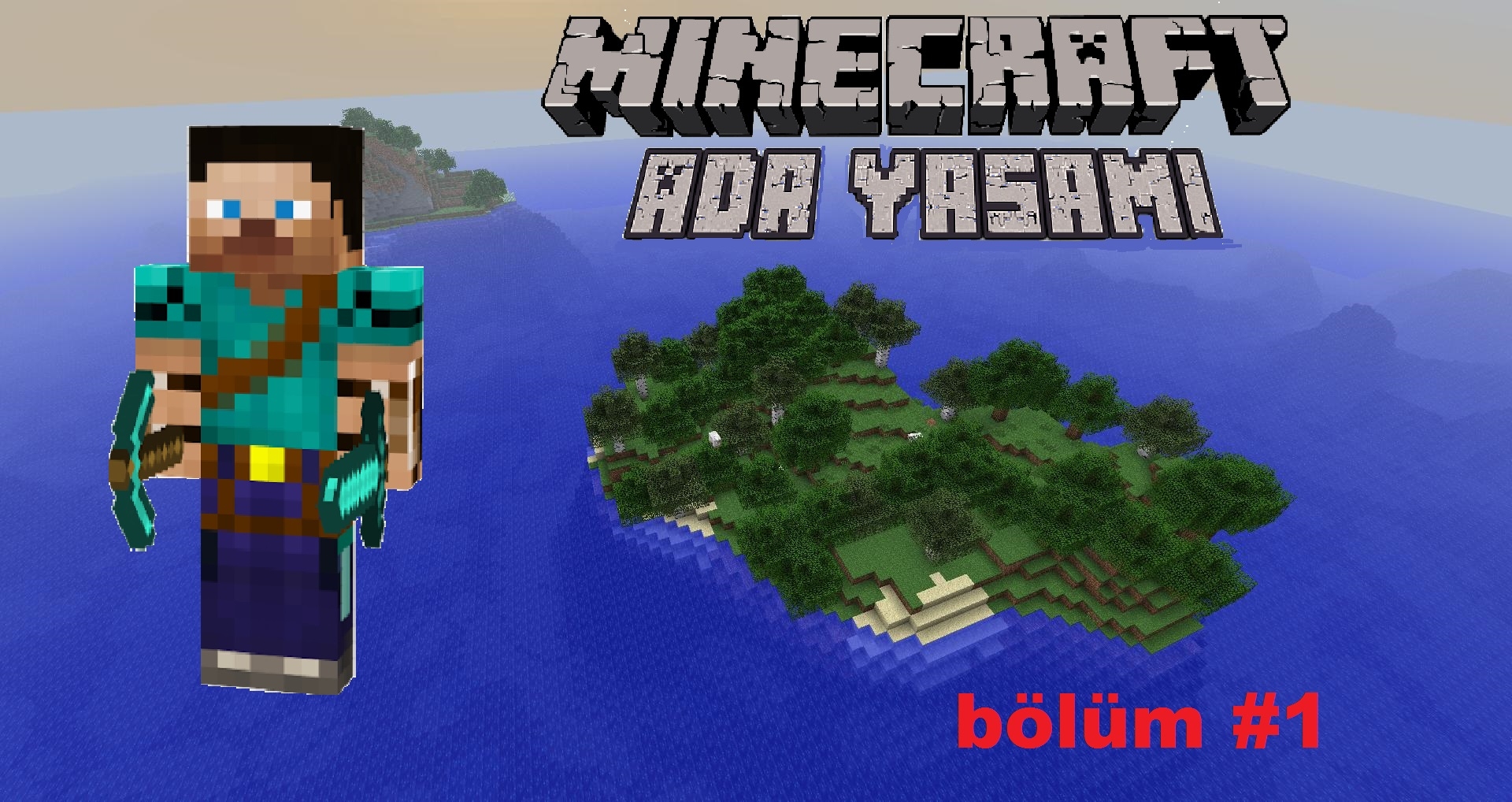 Minecraft Ada Yaşamı Bölüm #1  Tarla Yapmaya Çalıştık