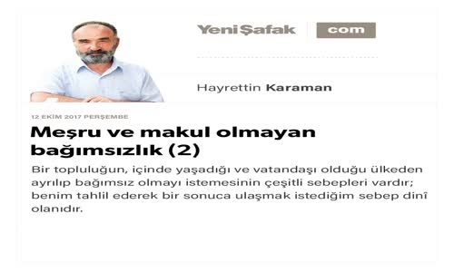 Meşru ve Makul Olmayan Bağımsızlık 