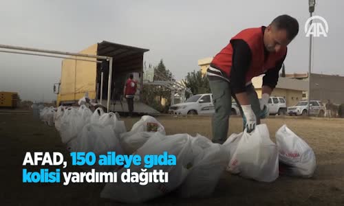 AFAD 150 Aileye Gıda Kolisi Yardımı Dağıttı 