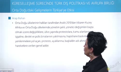 EBA T.C. İNKILAP TARİHİ VE ATATÜRKÇÜLÜK  LİSE - 21.YÜZYILIN EŞİĞİNDE TÜRKİYE - ORTA DOĞU'DAKİ GELİŞMELERİN TÜRKİYE'YE ETKİSİ