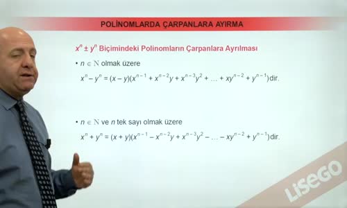 EBA MATEMATİK LİSE 4 POLİNOMLAR- POLİNOMLARDA ÇARPANLARA AYIRMA - 3