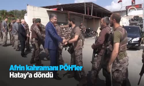 Afrin Kahramanı Pöh'ler Hatay'a Döndü