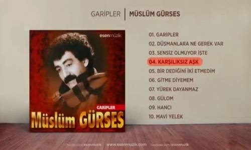 Müslüm Gürses Karşılıksız Aşk 