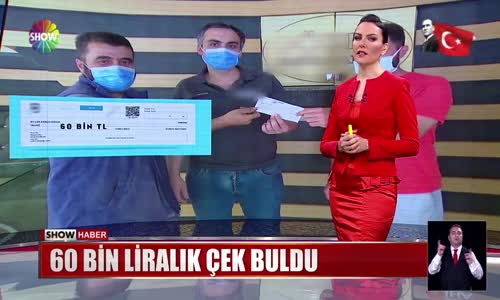 60 bin liralık çek buldu