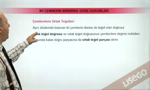 EBA GEOMETRİ LİSE ÇEMBER - ÇEMBERLERİN ORTAK TEĞETLERİ