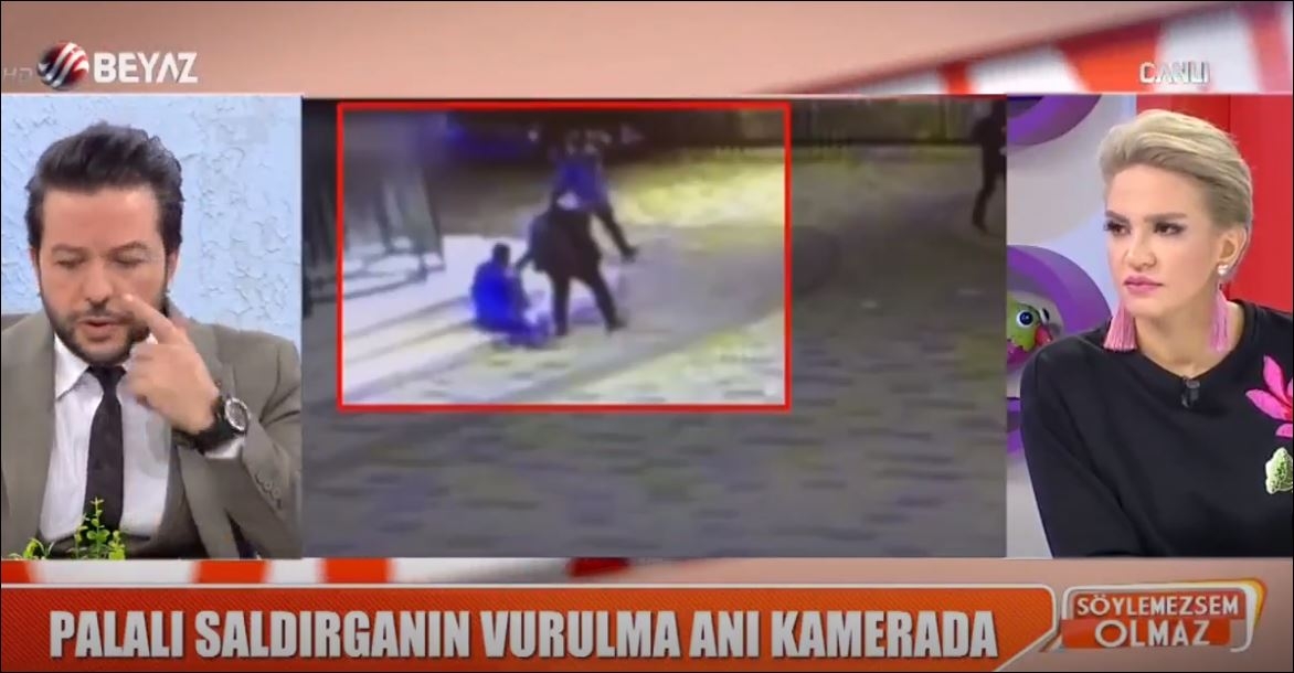 Palalı Saldırgan Ayağından Vuruldu