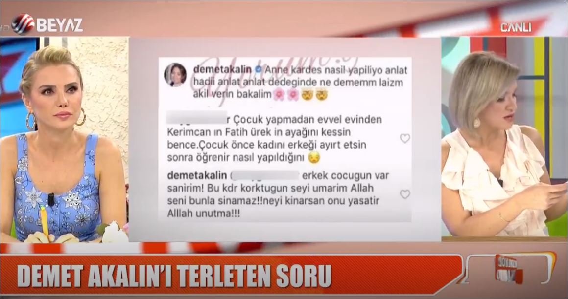 Demet Akalın'ı Terleten Soru 