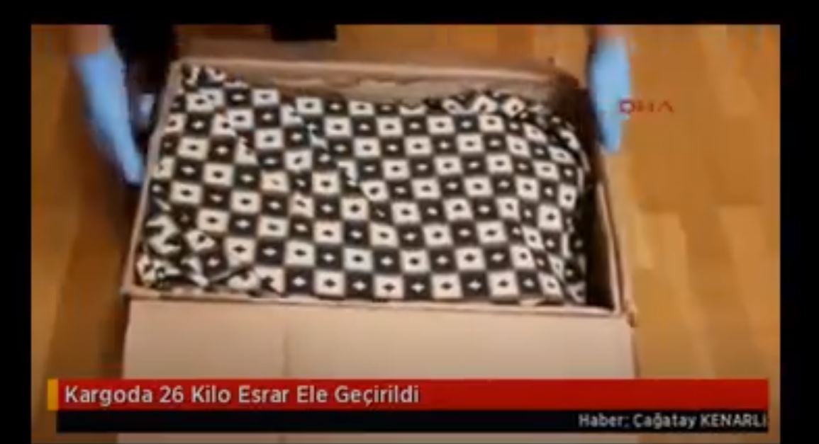 Kargoda 26 KG esrar Ele Geçirildi