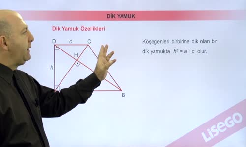 EBA GEOMETRİ LİSE  YAMUK-DİK YAMUK ÖZELLİKLERİ