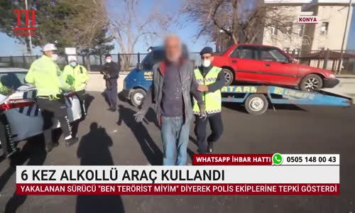 6 KEZ ALKOLLÜ ARAÇ KULLANDI