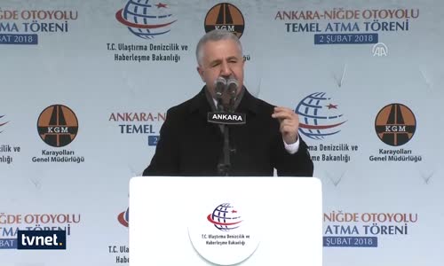 Ankara-Niğde Otoyolu'nun Temeli Atıldı