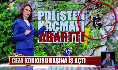 Polisten kaçmayı abarttı!