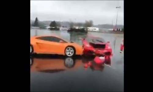 Lamborghini'ye Ferrari İle Dalmak