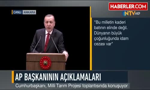 Cumhurbaşkanı'ndan AB'ye Tepki- Yıl Sonuna Kadar Sabredelim, Sonra Referanduma Gidelim