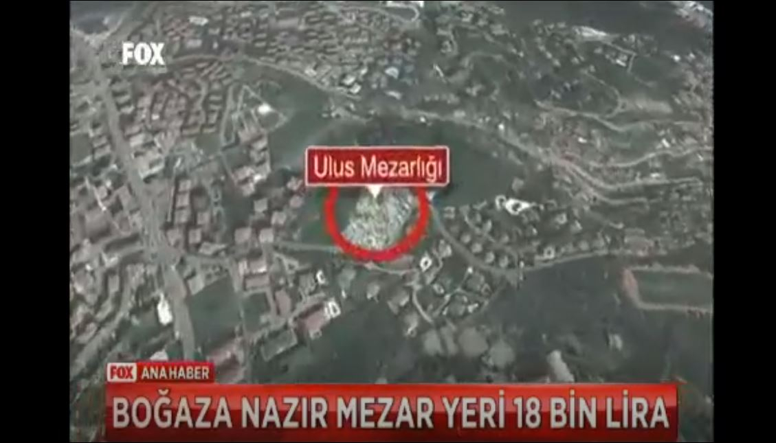 Boğaz Manzaralı Boş Mezar Yeri 18 Bin Lira