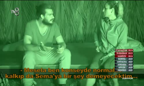 Hakan Sema'yla Yaşadığı Tartışmayı Yorumladı Madem Korkun Var 94. Bölüm Survivor 2018