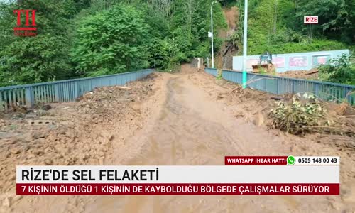 RİZE'DE SEL FELAKETİ