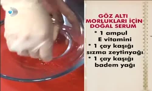 Göz Altı Morlukları İçin Doğal Serum 