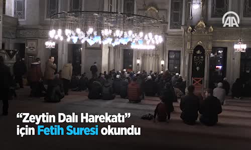 Zeytin Dalı Harekatı Için Fetih Suresi Okundu 