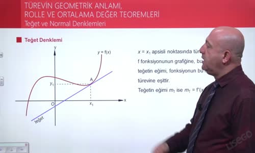 EBA MATEMATİK 2  LİSE 4 TÜREV- TEĞET VE NORMAL DENKLEMLER