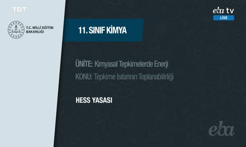 11. Sınıf Kimya 1.Bölüm İzle