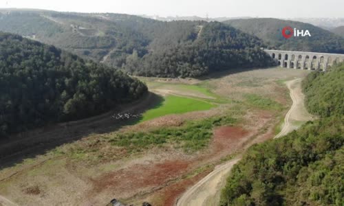 Alibeyköy barajında korkutan görüntü 