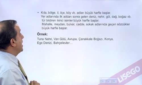 EBA TÜRKÇE LİSE YAZIM KURALLARI-BÜYÜK HARFLERİN KULLANILDIĞI YERLER 3