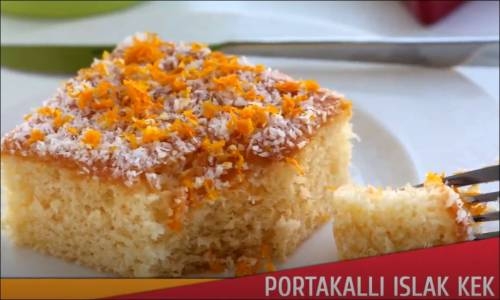 Portakallı Islak Kek Tarifi